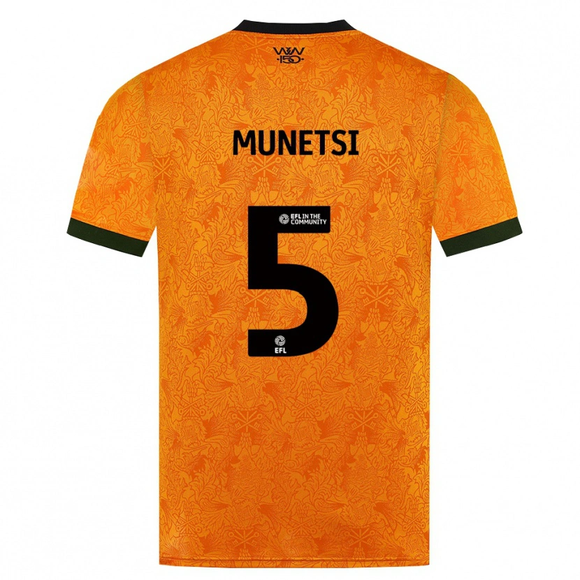 Danxen Barn Marshall Munetsi #5 Orange Svart Hemmatröja Matchtröjor 2026/27 Tröjor T-Tröja