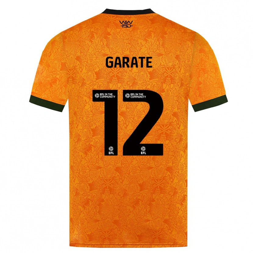 Danxen Barn Julian Garate #12 Orange Svart Hemmatröja Matchtröjor 2026/27 Tröjor T-Tröja