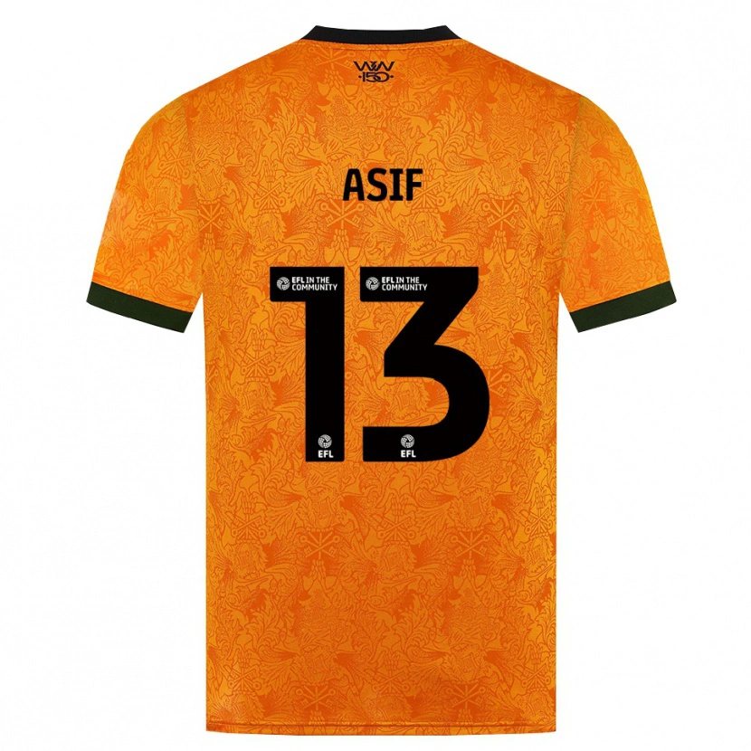Danxen Barn Dawood Asif #13 Orange Svart Hemmatröja Matchtröjor 2026/27 Tröjor T-Tröja