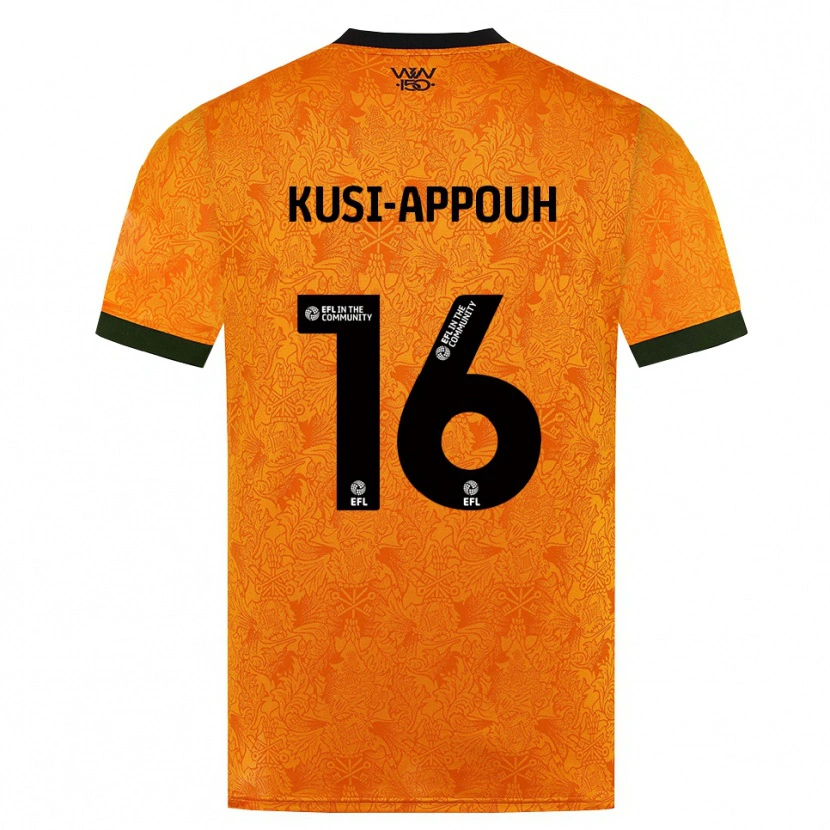 Danxen Barn Kenzo Kusi-Appouh #16 Orange Svart Hemmatröja Matchtröjor 2026/27 Tröjor T-Tröja