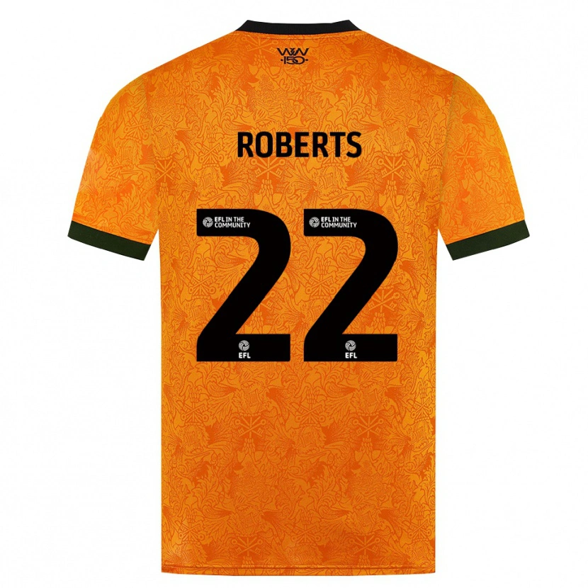 Danxen Barn Beth Roberts #22 Orange Svart Hemmatröja Matchtröjor 2026/27 Tröjor T-Tröja