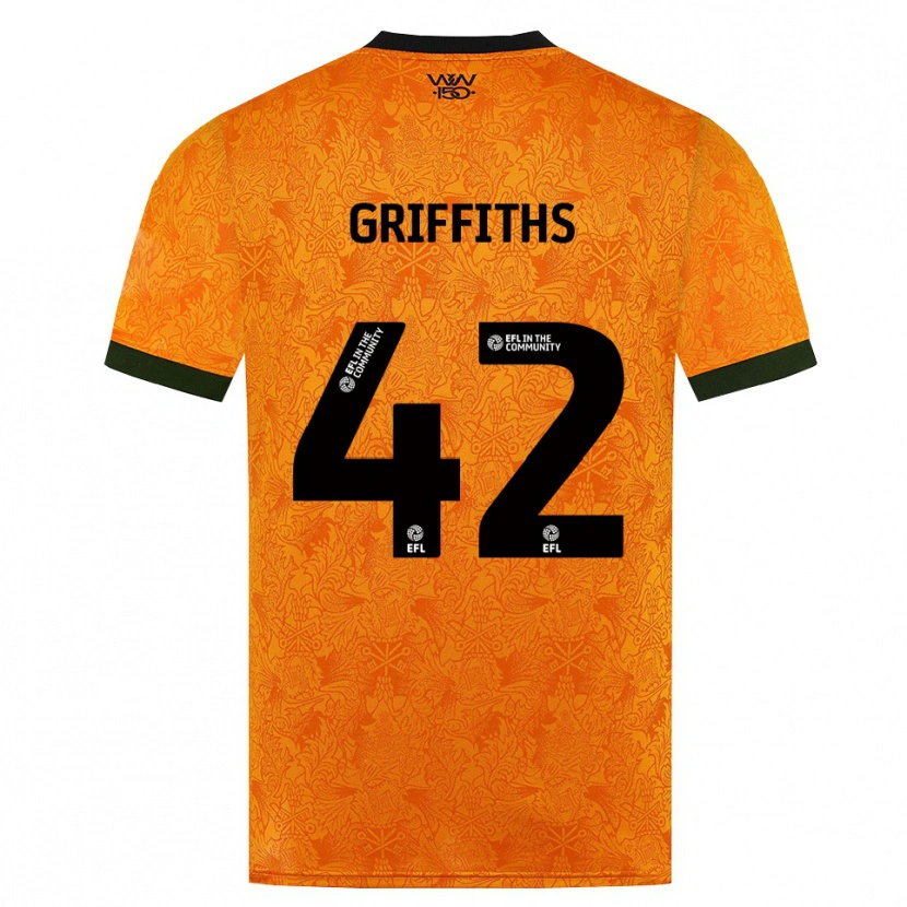 Danxen Barn Harvey Griffiths #42 Orange Svart Hemmatröja Matchtröjor 2026/27 Tröjor T-Tröja