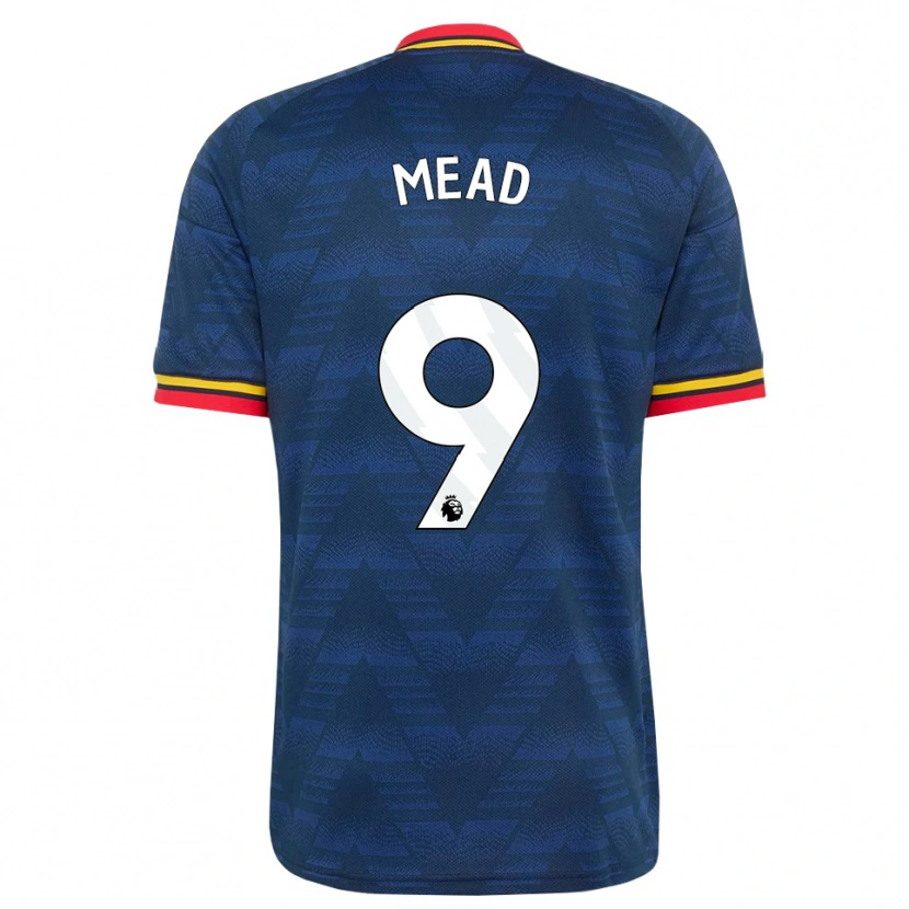 Danxen Barn Beth Mead #9 Midnattsblå Gul Röd Bortatröja Matchtröjor 2026/27 Tröjor T-Tröja