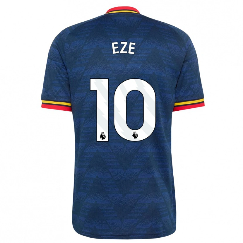 Danxen Barn Eberechi Eze #10 Midnattsblå Gul Röd Bortatröja Matchtröjor 2026/27 Tröjor T-Tröja