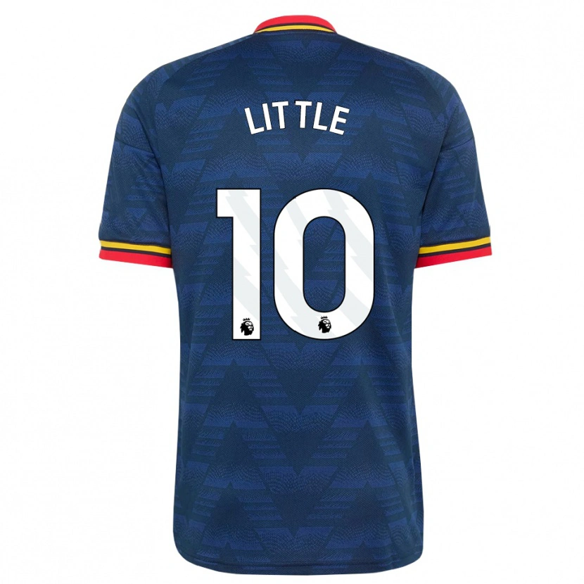 Danxen Barn Kim Little #10 Midnattsblå Gul Röd Bortatröja Matchtröjor 2026/27 Tröjor T-Tröja