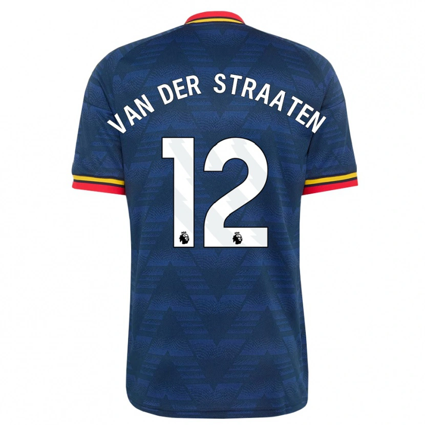 Danxen Barn Zachary Van Der Straaten #12 Midnattsblå Gul Röd Bortatröja Matchtröjor 2026/27 Tröjor T-Tröja