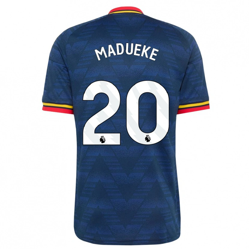 Danxen Barn Noni Madueke #20 Midnattsblå Gul Röd Bortatröja Matchtröjor 2026/27 Tröjor T-Tröja