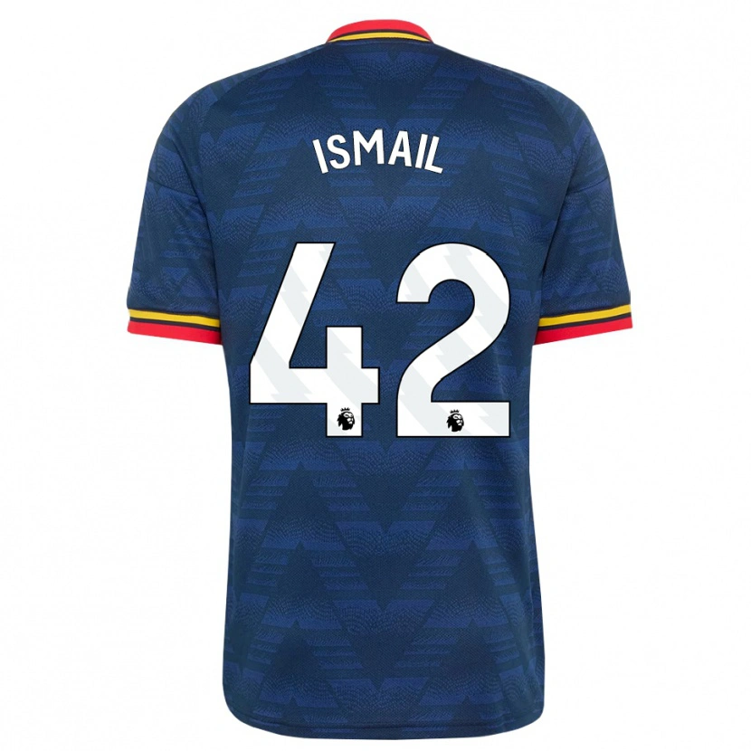 Danxen Barn Cam'ron Ismail #42 Midnattsblå Gul Röd Bortatröja Matchtröjor 2026/27 Tröjor T-Tröja