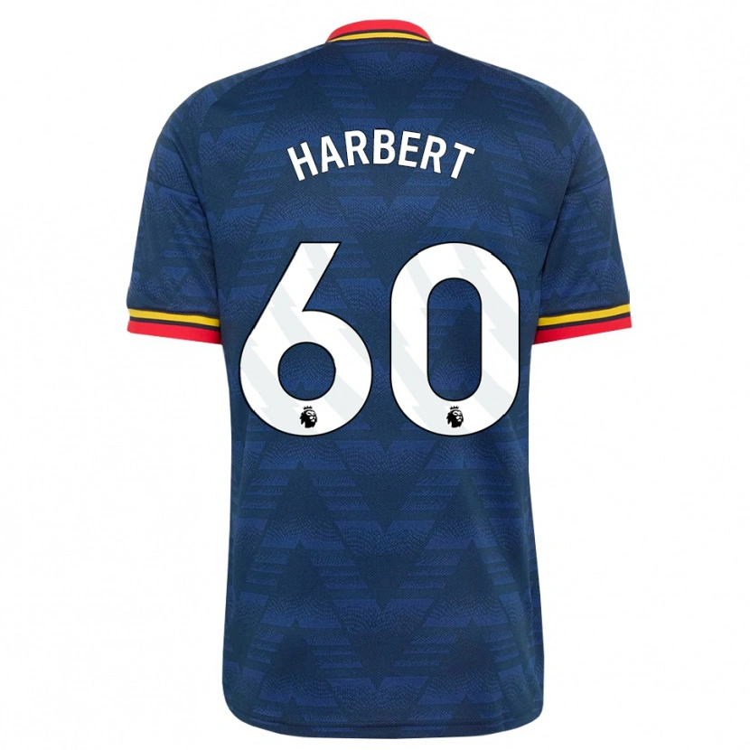 Danxen Barn Laila Harbert #60 Midnattsblå Gul Röd Bortatröja Matchtröjor 2026/27 Tröjor T-Tröja