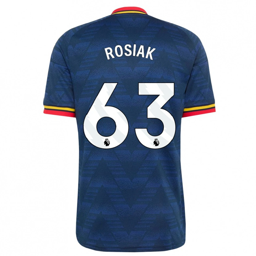 Danxen Barn Michal Rosiak #63 Midnattsblå Gul Röd Bortatröja Matchtröjor 2026/27 Tröjor T-Tröja