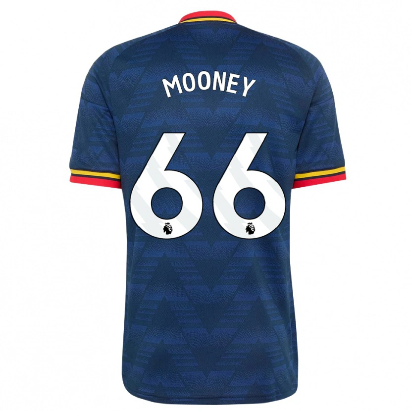 Danxen Barn Evan Mooney #66 Midnattsblå Gul Röd Bortatröja Matchtröjor 2026/27 Tröjor T-Tröja