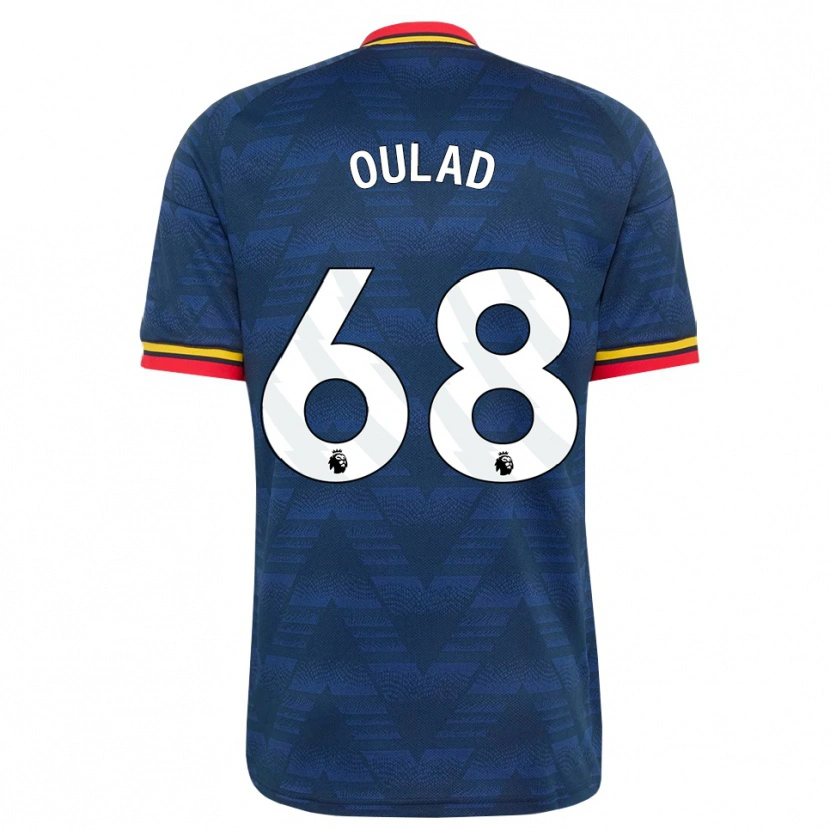 Danxen Barn Salah-Eddine Oulad M'hand #68 Midnattsblå Gul Röd Bortatröja Matchtröjor 2026/27 Tröjor T-Tröja