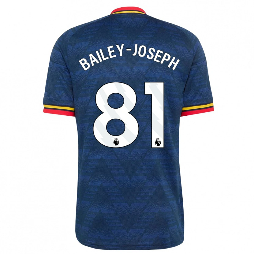 Danxen Barn Brando Bailey-Joseph #81 Midnattsblå Gul Röd Bortatröja Matchtröjor 2026/27 Tröjor T-Tröja