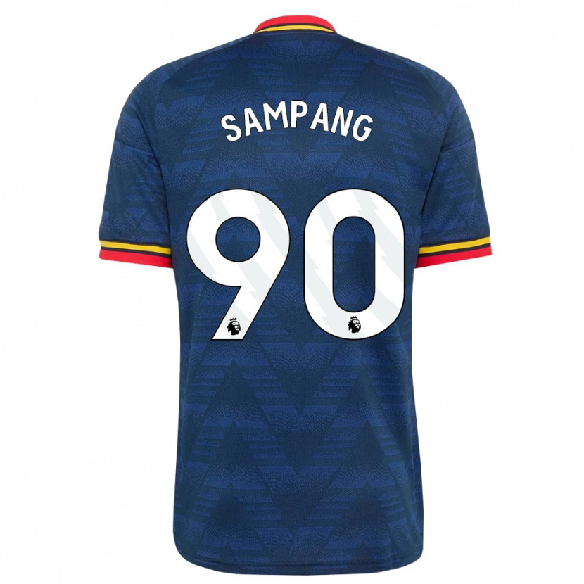 Danxen Barn Saurap Sampang #90 Midnattsblå Gul Röd Bortatröja Matchtröjor 2026/27 Tröjor T-Tröja