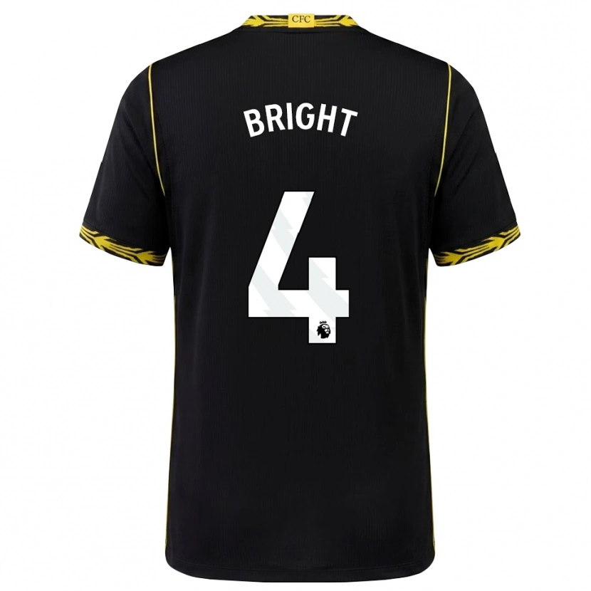 Danxen Barn Millie Bright #4 Svart Gul Bortatröja Matchtröjor 2026/27 Tröjor T-Tröja