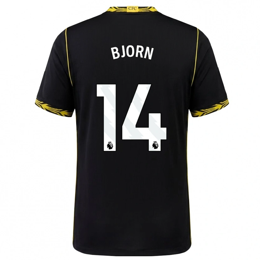 Danxen Barn Nathalie Björn #14 Svart Gul Bortatröja Matchtröjor 2026/27 Tröjor T-Tröja
