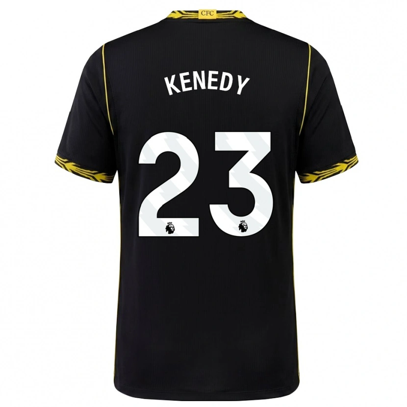 Danxen Barn Robert Kenedy #23 Svart Gul Bortatröja Matchtröjor 2026/27 Tröjor T-Tröja