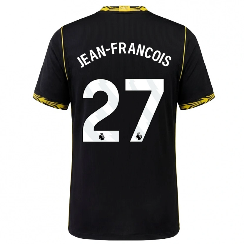 Danxen Barn Oriane Jean-Francois #27 Svart Gul Bortatröja Matchtröjor 2026/27 Tröjor T-Tröja
