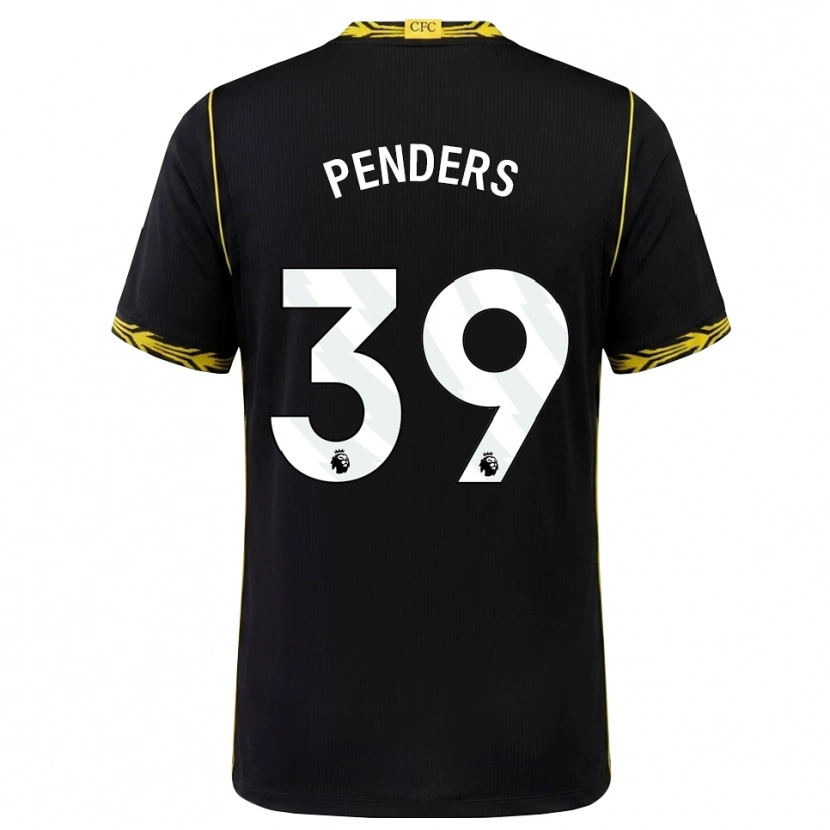 Danxen Barn Mike Penders #39 Svart Gul Bortatröja Matchtröjor 2026/27 Tröjor T-Tröja