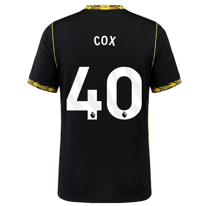 Danxen Barn Katie Cox #40 Svart Gul Bortatröja Matchtröjor 2026/27 Tröjor T-Tröja