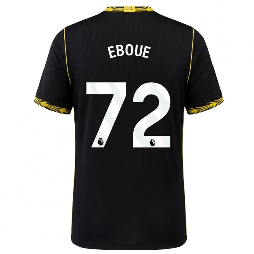 Danxen Barn Mathis Eboué #72 Svart Gul Bortatröja Matchtröjor 2026/27 Tröjor T-Tröja