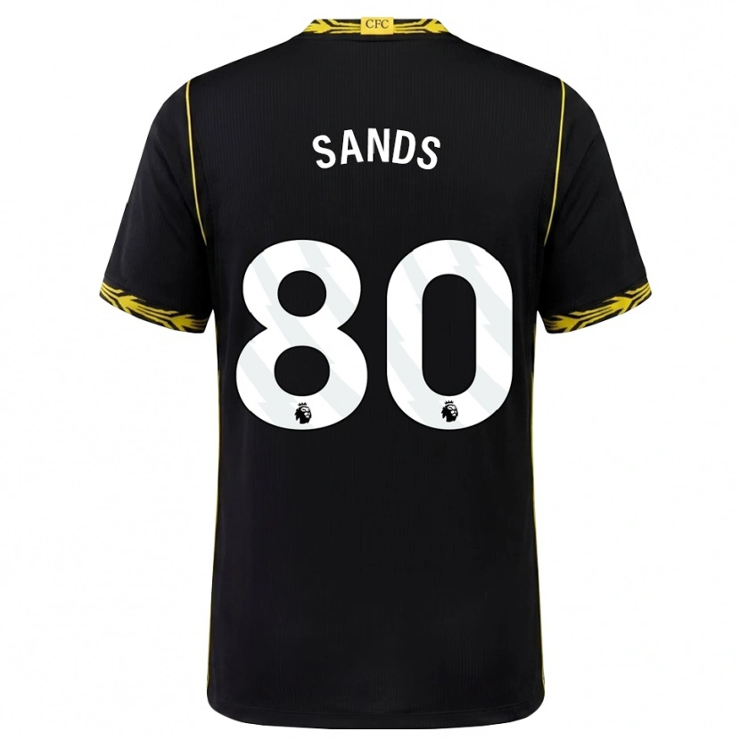 Danxen Barn Hudson Sands #80 Svart Gul Bortatröja Matchtröjor 2026/27 Tröjor T-Tröja