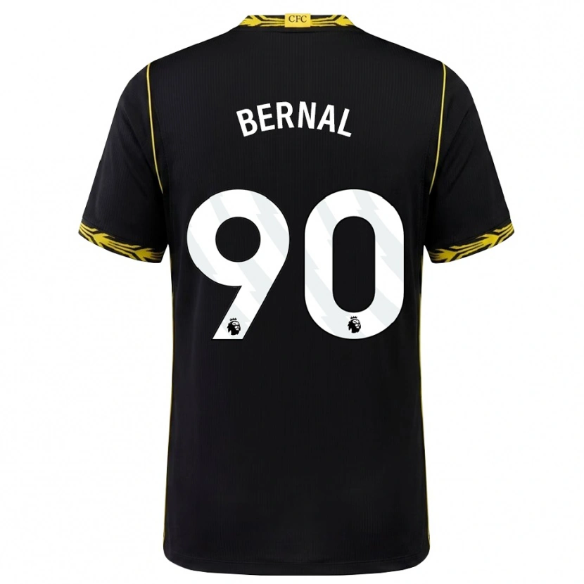Danxen Barn Freddy Bernal #90 Svart Gul Bortatröja Matchtröjor 2026/27 Tröjor T-Tröja