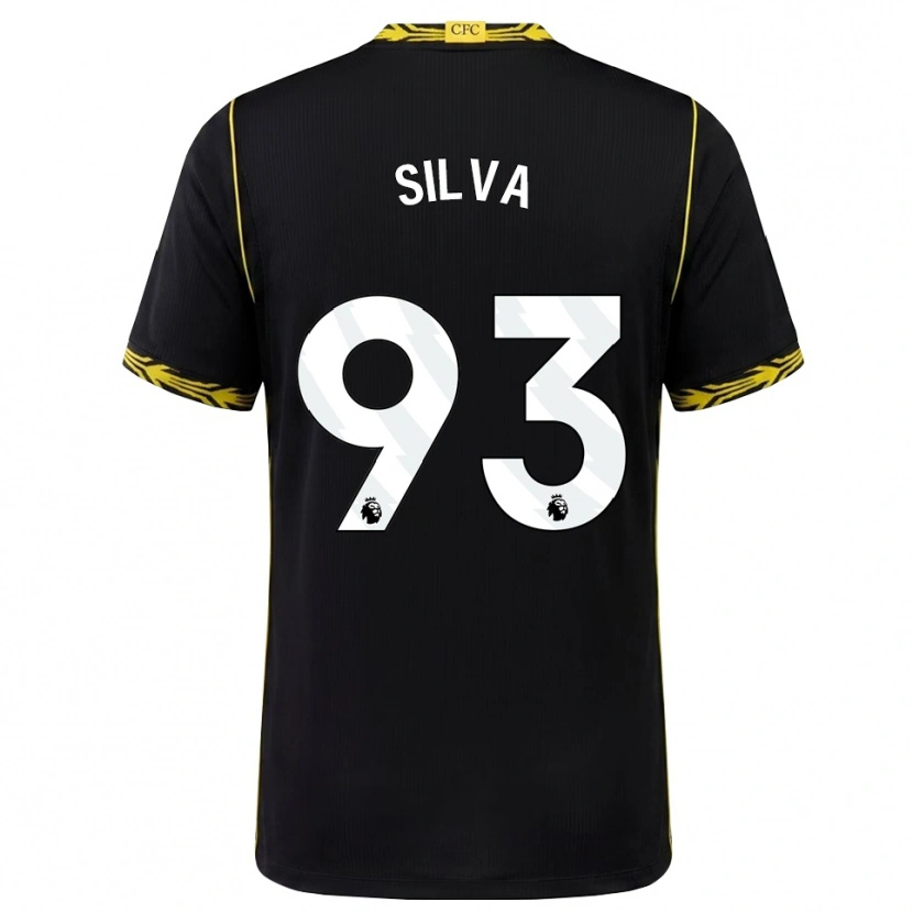 Danxen Barn Isaac Badu #93 Svart Gul Bortatröja Matchtröjor 2026/27 Tröjor T-Tröja