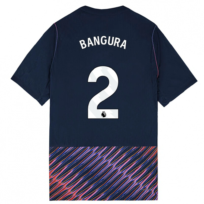Danxen Barn Samal Bangura #2 Kungligblå Vit Bortatröja Matchtröjor 2026/27 Tröjor T-Tröja