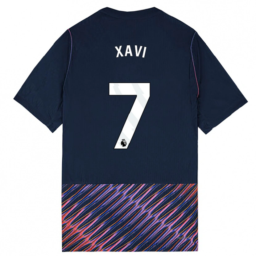 Danxen Barn Xavi Simons #7 Kungligblå Vit Bortatröja Matchtröjor 2026/27 Tröjor T-Tröja