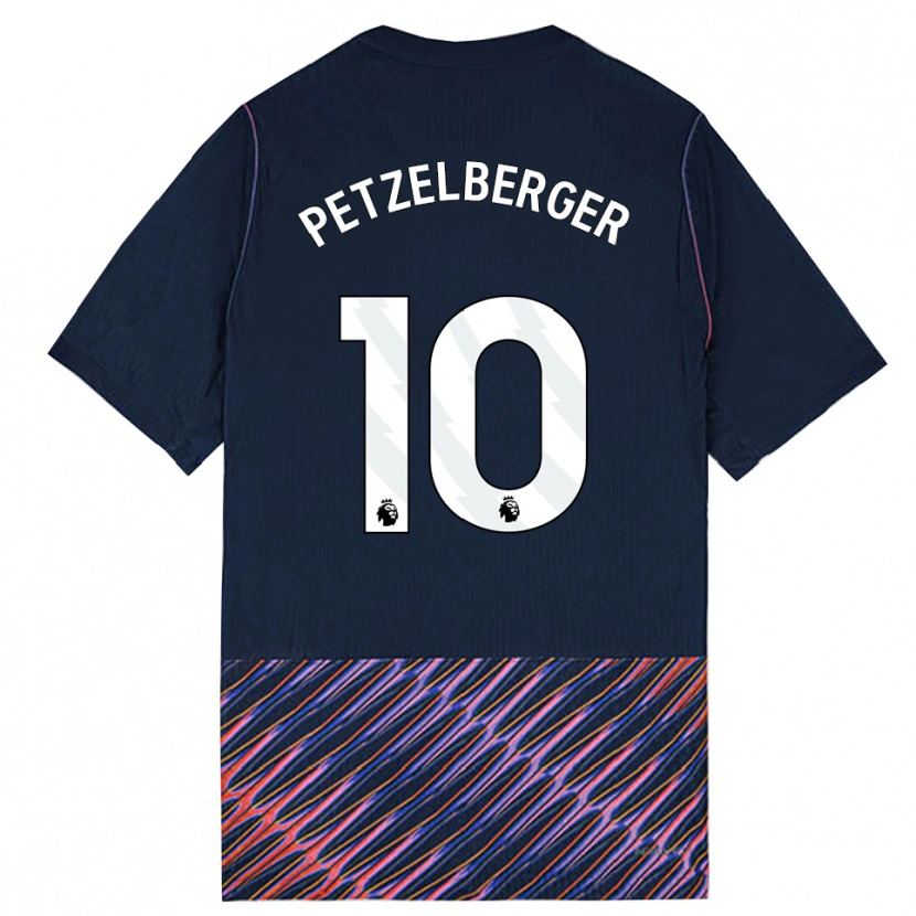 Danxen Barn Ramona Petzelberger #10 Kungligblå Vit Bortatröja Matchtröjor 2026/27 Tröjor T-Tröja
