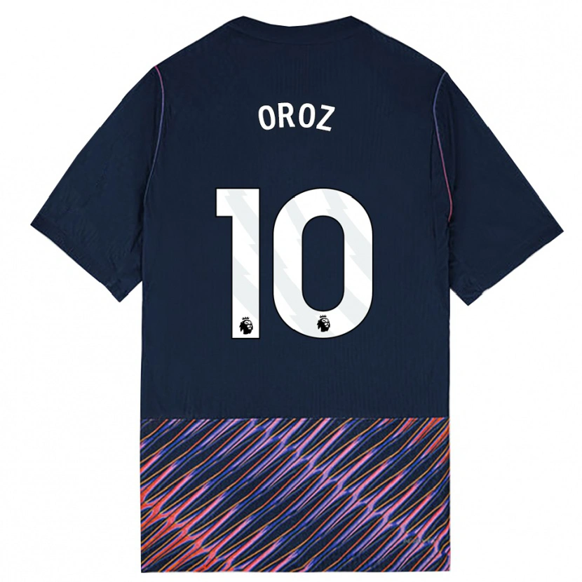 Danxen Barn Maite Oroz #10 Kungligblå Vit Bortatröja Matchtröjor 2026/27 Tröjor T-Tröja