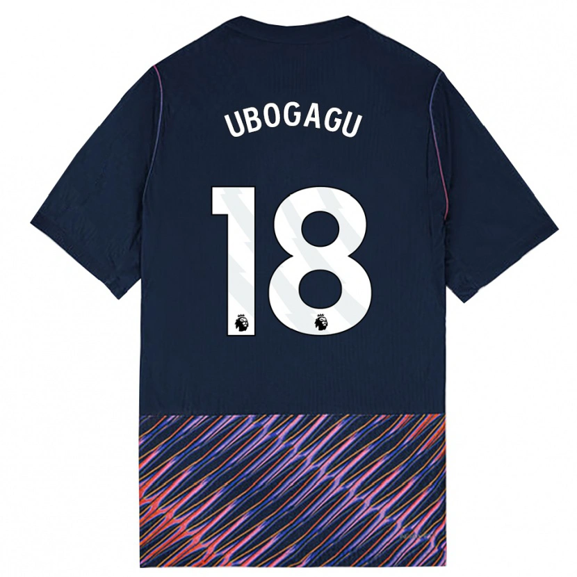 Danxen Barn Chioma Ubogagu #18 Kungligblå Vit Bortatröja Matchtröjor 2026/27 Tröjor T-Tröja