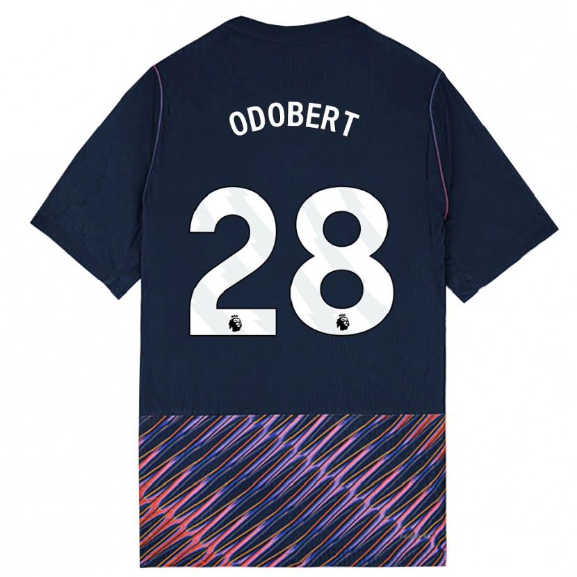 Danxen Barn Wilson Odobert #28 Kungligblå Vit Bortatröja Matchtröjor 2026/27 Tröjor T-Tröja