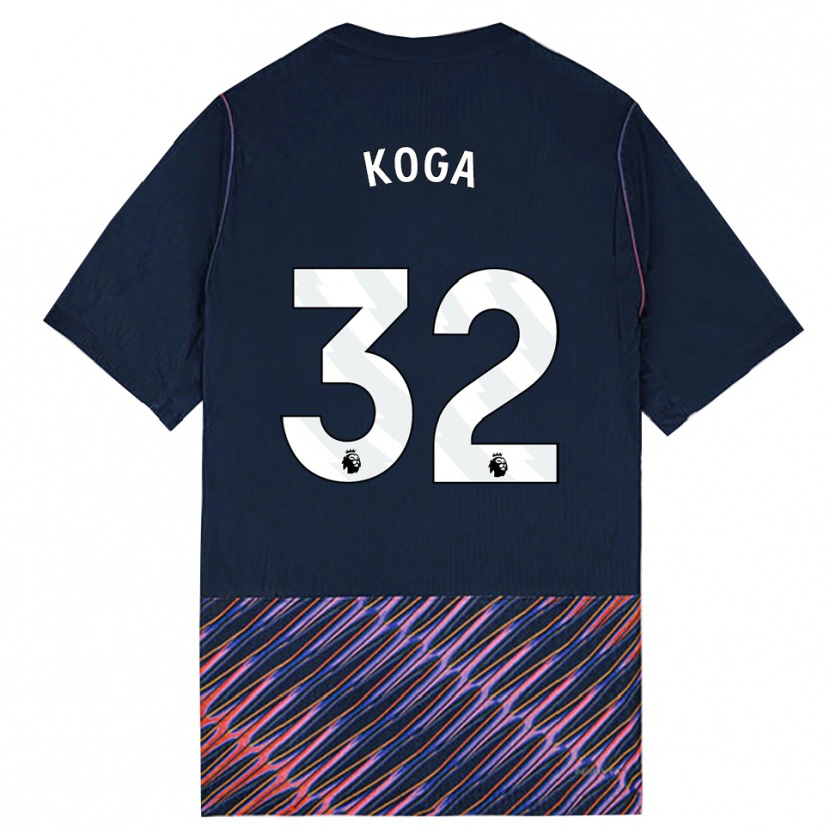 Danxen Barn Tōko Koga #32 Kungligblå Vit Bortatröja Matchtröjor 2026/27 Tröjor T-Tröja
