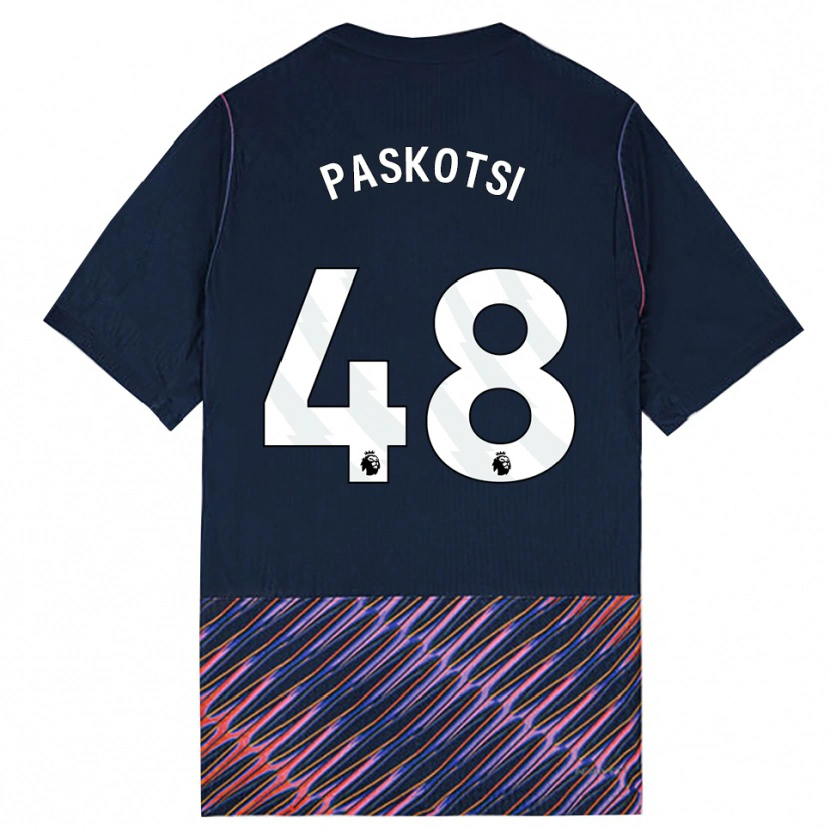 Danxen Barn Maksim Paskotsi #48 Kungligblå Vit Bortatröja Matchtröjor 2026/27 Tröjor T-Tröja