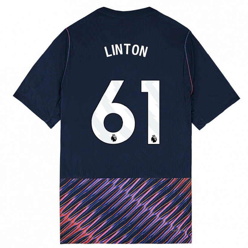 Danxen Barn Jahziah Linton #61 Kungligblå Vit Bortatröja Matchtröjor 2026/27 Tröjor T-Tröja
