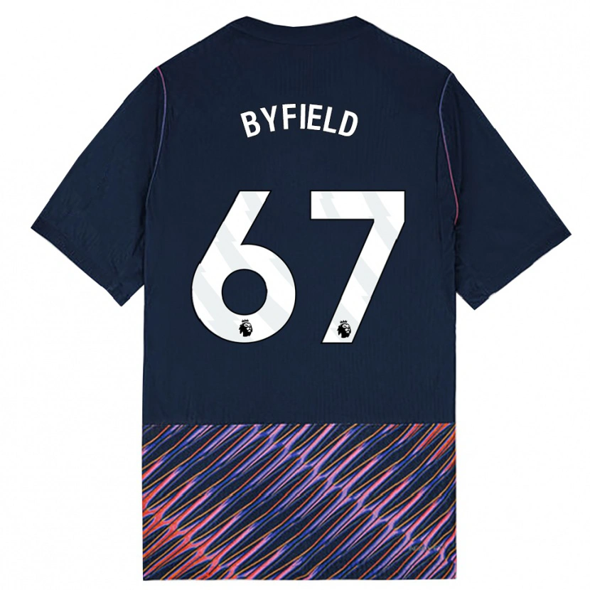 Danxen Barn Jun'ai Byfield #67 Kungligblå Vit Bortatröja Matchtröjor 2026/27 Tröjor T-Tröja