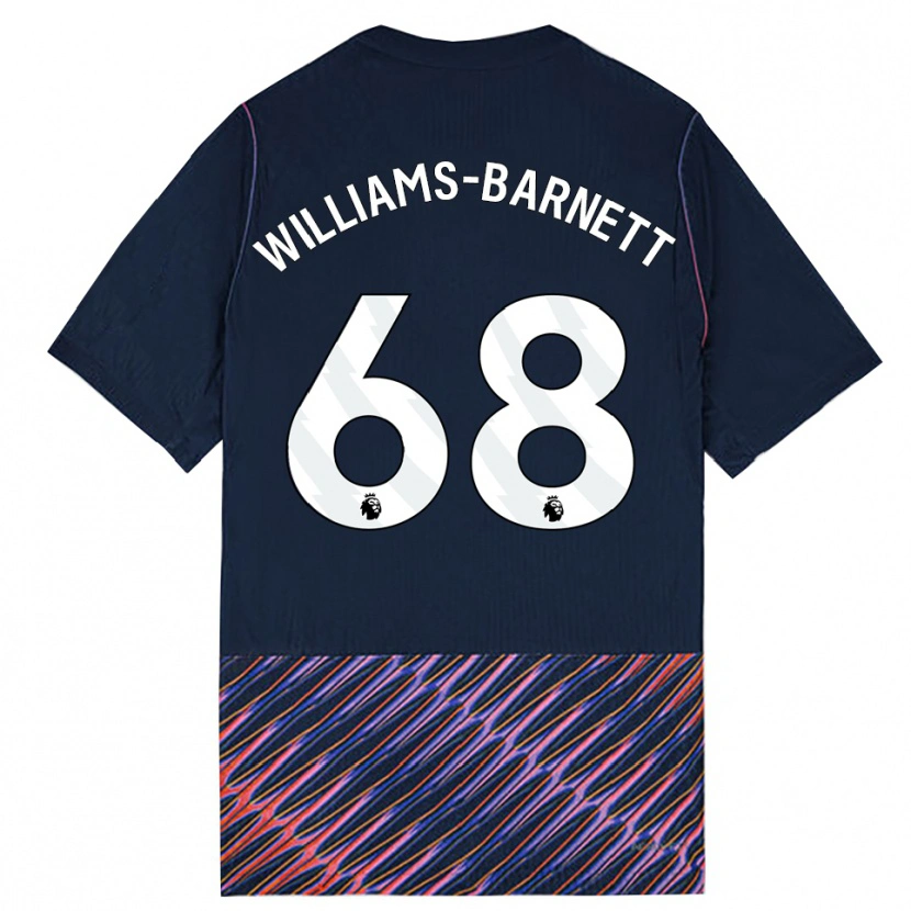 Danxen Barn Luca Williams-Barnett #68 Kungligblå Vit Bortatröja Matchtröjor 2026/27 Tröjor T-Tröja