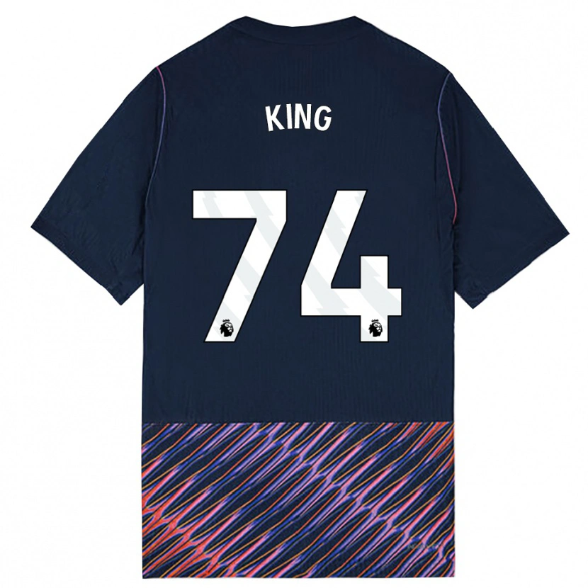 Danxen Barn Maeson King #74 Kungligblå Vit Bortatröja Matchtröjor 2026/27 Tröjor T-Tröja