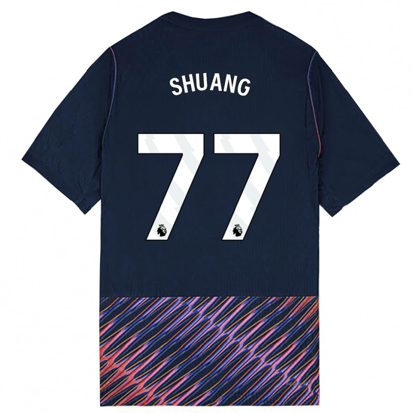 Danxen Barn Wang Shuang #77 Kungligblå Vit Bortatröja Matchtröjor 2026/27 Tröjor T-Tröja
