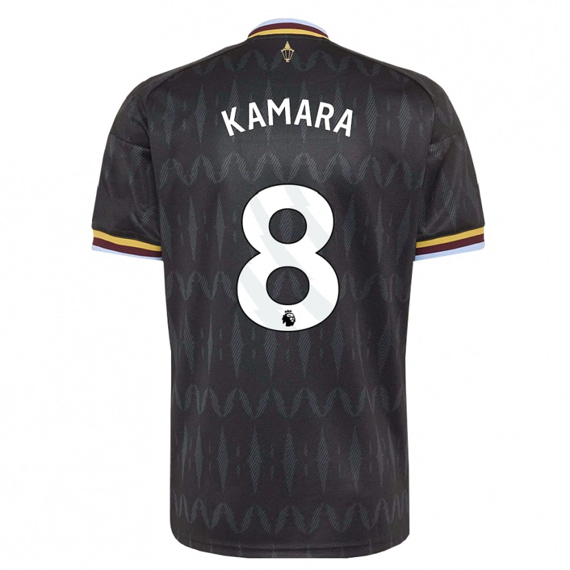 Danxen Barn Boubacar Kamara #8 Kornblå Svart Gul Bortatröja Matchtröjor 2026/27 Tröjor T-Tröja