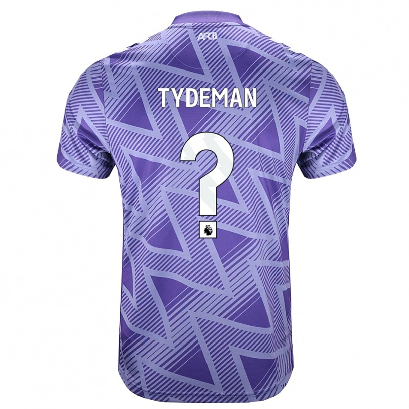 Danxen Barn Kian Tydeman #0 Blek Violettröd Vit Bortatröja Matchtröjor 2026/27 Tröjor T-Tröja