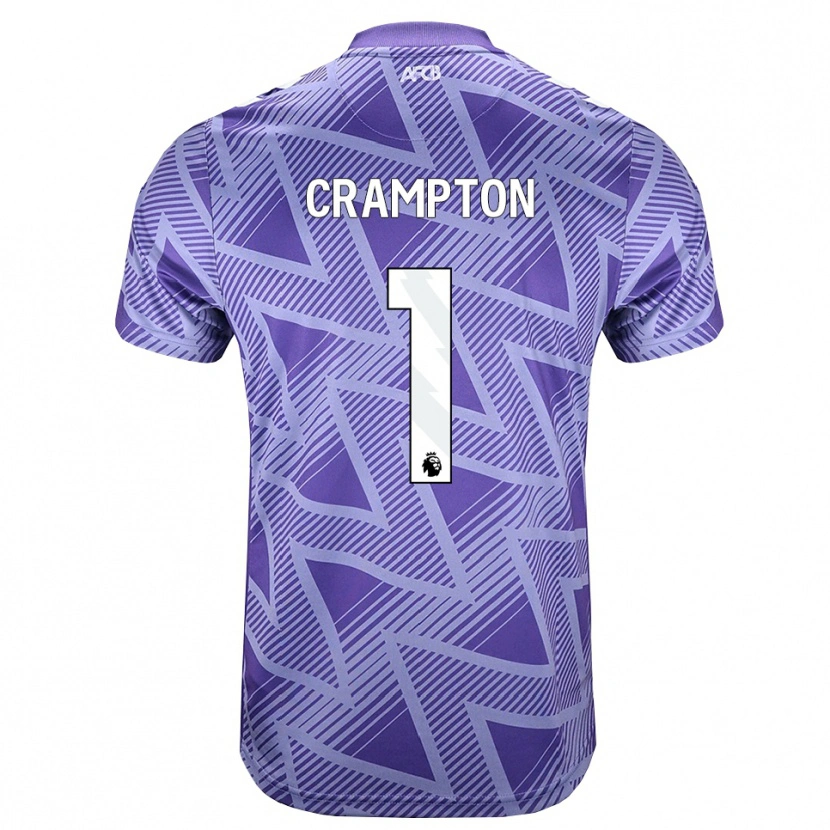 Danxen Barn Kai Crampton #1 Blek Violettröd Vit Bortatröja Matchtröjor 2026/27 Tröjor T-Tröja