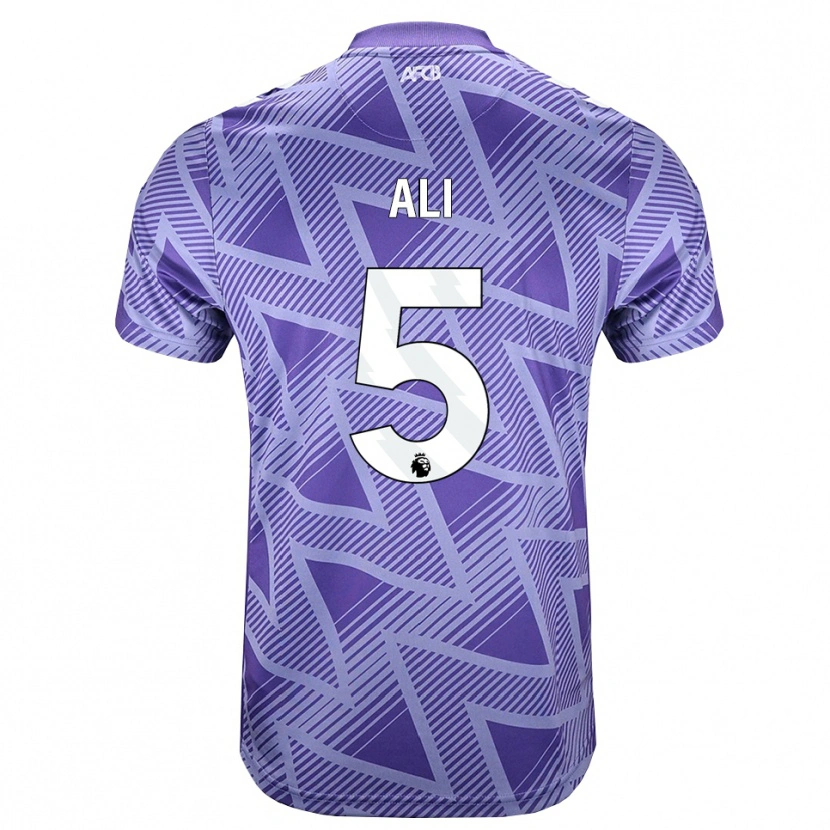 Danxen Barn Ameer Ali #5 Blek Violettröd Vit Bortatröja Matchtröjor 2026/27 Tröjor T-Tröja