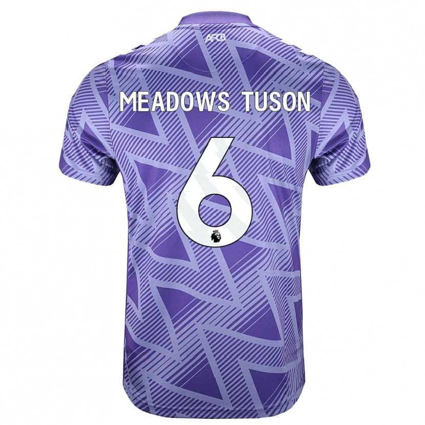 Danxen Barn Freya Meadows Tuson #6 Blek Violettröd Vit Bortatröja Matchtröjor 2026/27 Tröjor T-Tröja