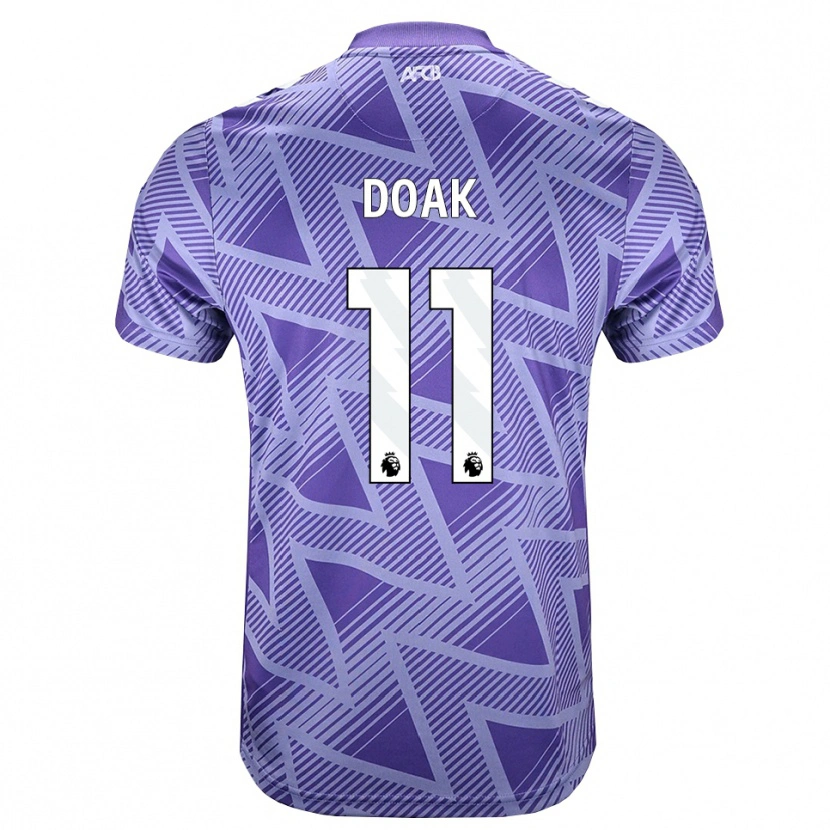 Danxen Barn Ben Gannon-Doak #11 Blek Violettröd Vit Bortatröja Matchtröjor 2026/27 Tröjor T-Tröja