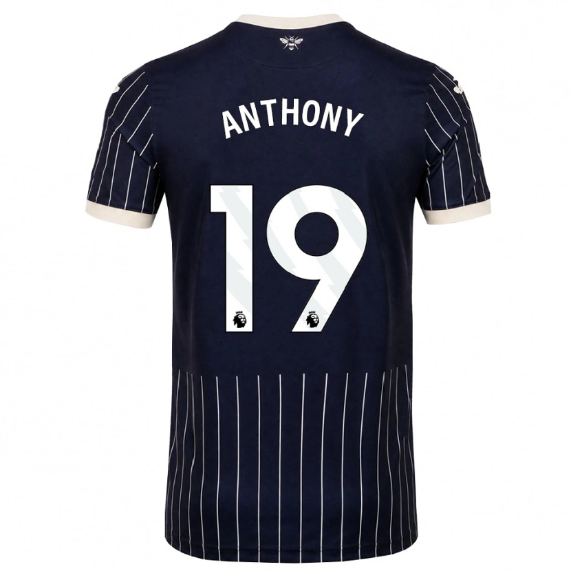 Danxen Barn Jaidon Anthony #19 Svart Vit Bortatröja Matchtröjor 2026/27 Tröjor T-Tröja