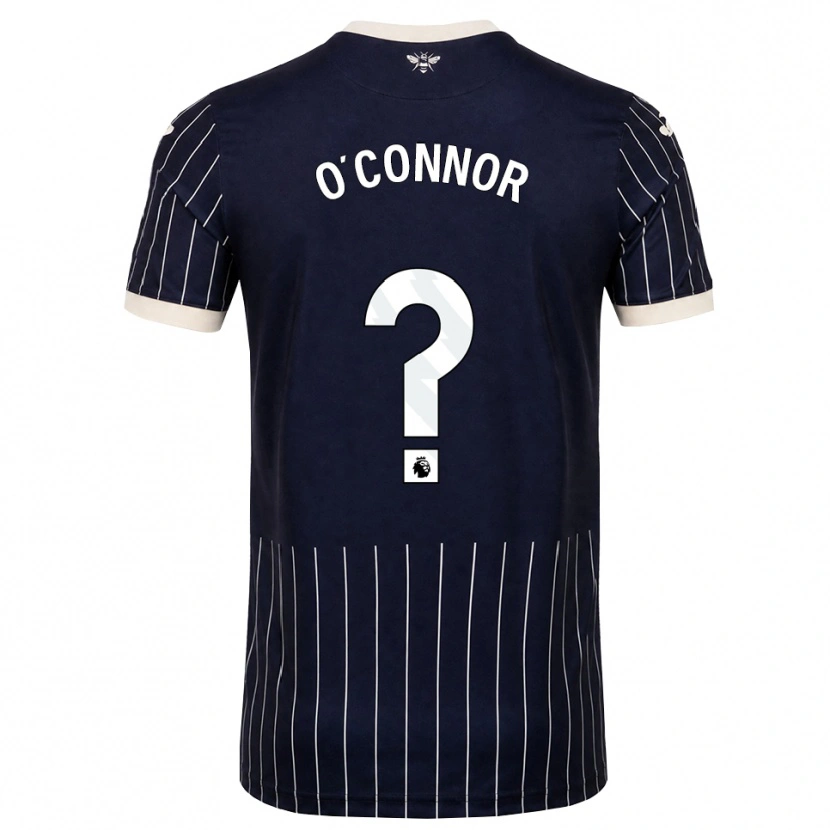 Danxen Barn Donal O'connor #0 Svart Vit Bortatröja Matchtröjor 2026/27 Tröjor T-Tröja