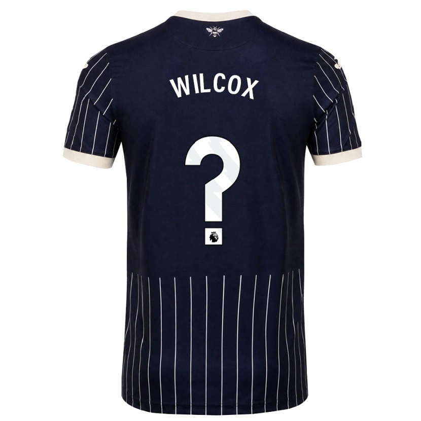 Danxen Barn Max Wilcox #0 Svart Vit Bortatröja Matchtröjor 2026/27 Tröjor T-Tröja